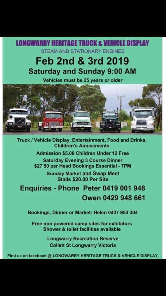 Longwarry Heritage Truck & Vehicle Display (Steam and Stationary ...